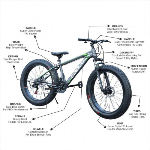 fat bike 21 gears shimano